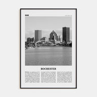 Rochester, New York Travel B&W Poster