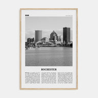 Rochester, New York Travel B&W Poster