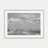 Rockaway Beach Landscape B&W Poster