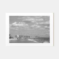 Rockaway Beach Landscape B&W Poster