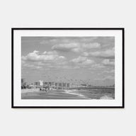 Rockaway Beach Landscape B&W Poster