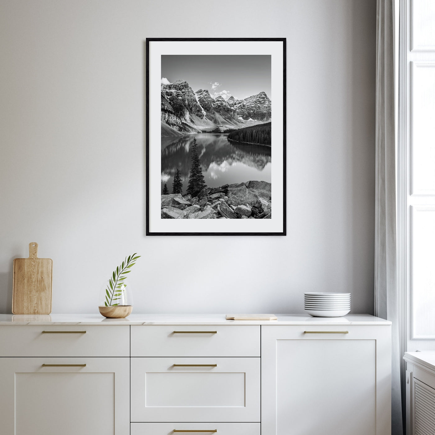 Rocky Mountain National Park Photo B&W Poster