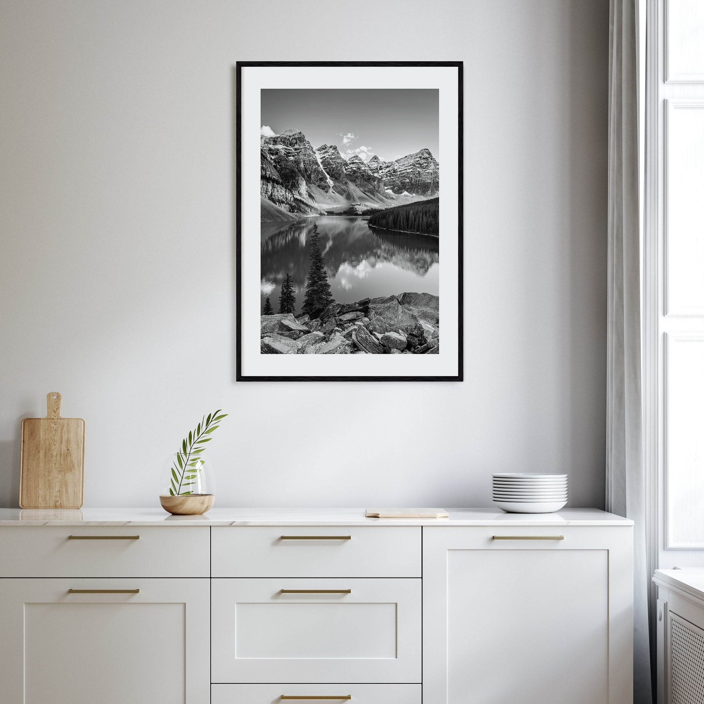 Rocky Mountain National Park Photo B&W Poster