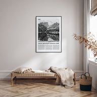 Rocky Mountain National Park Travel B&W Poster