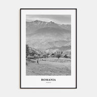 Romania Portrait B&W Poster