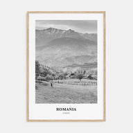 Romania Portrait B&W Poster