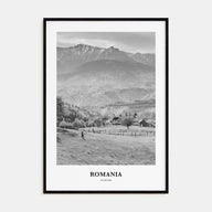 Romania Portrait B&W Poster