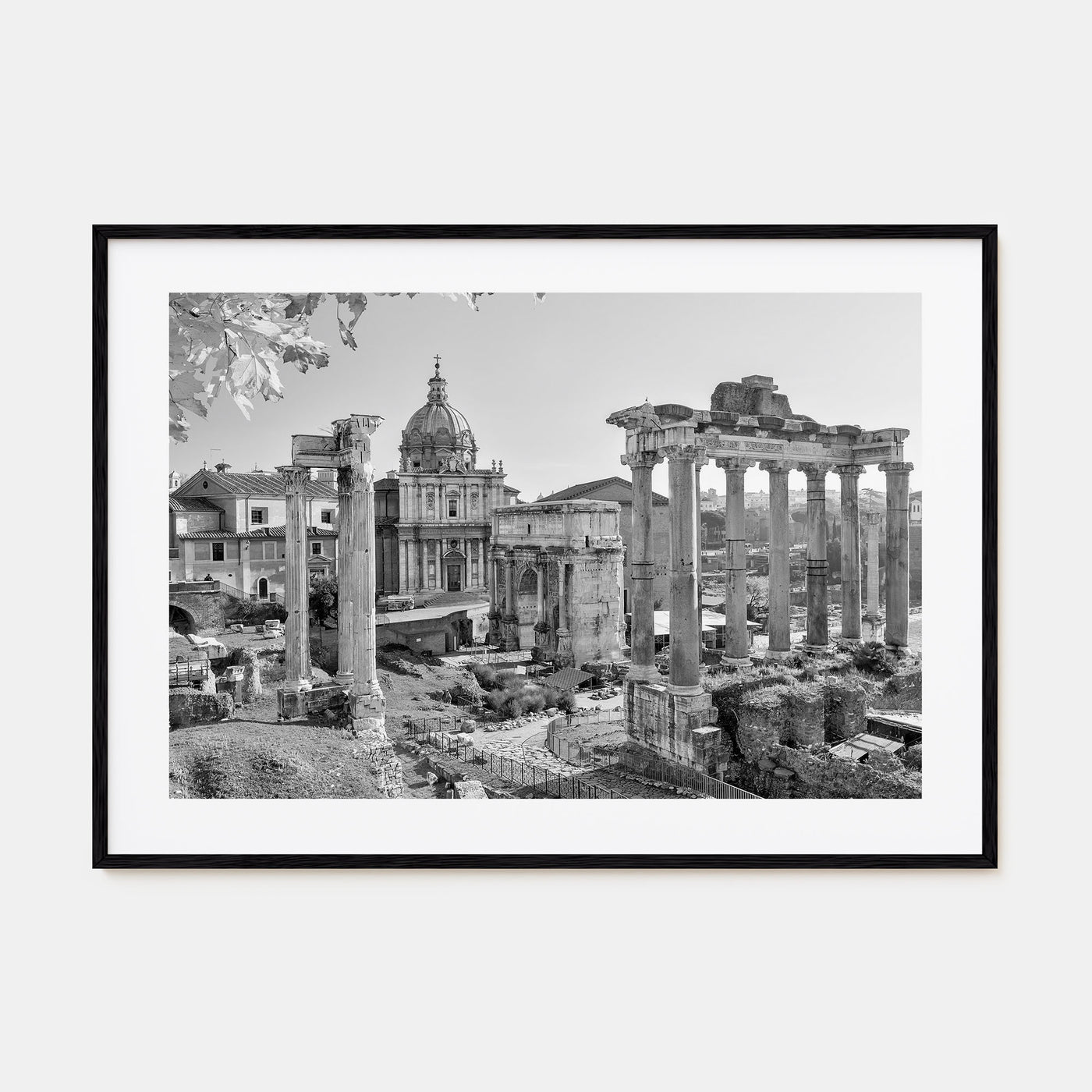 Rome Landscape B&W No 1 Poster