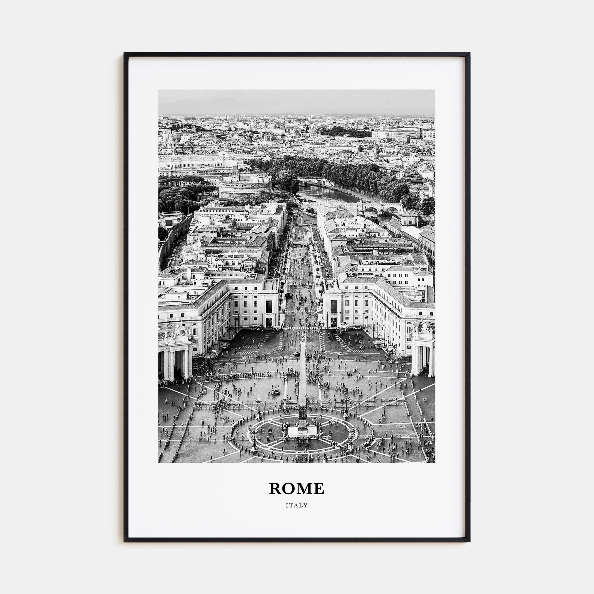 Rome Portrait B&W No 3 Poster