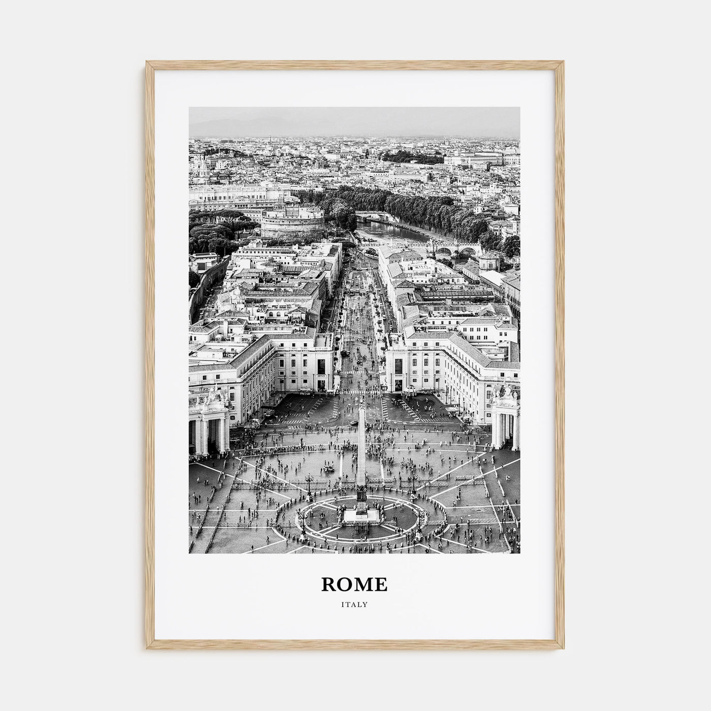 Rome Portrait B&W No 3 Poster