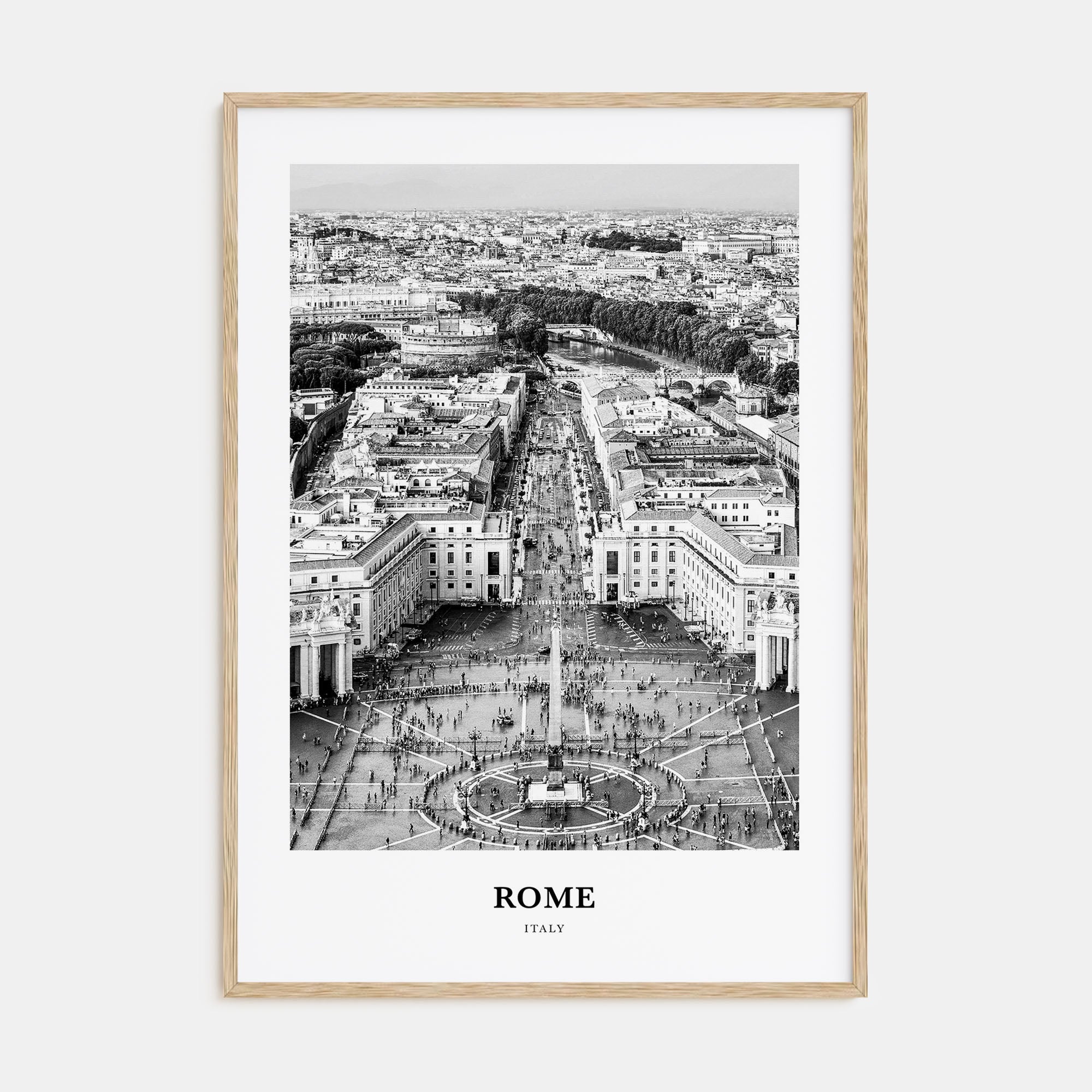 Rome Portrait B&W No 3 Poster