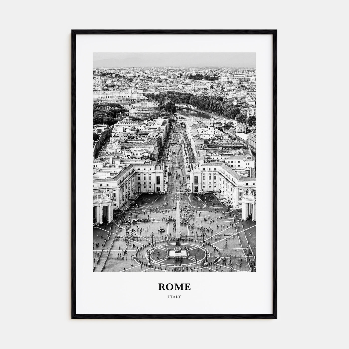 Rome Portrait B&W No 3 Poster