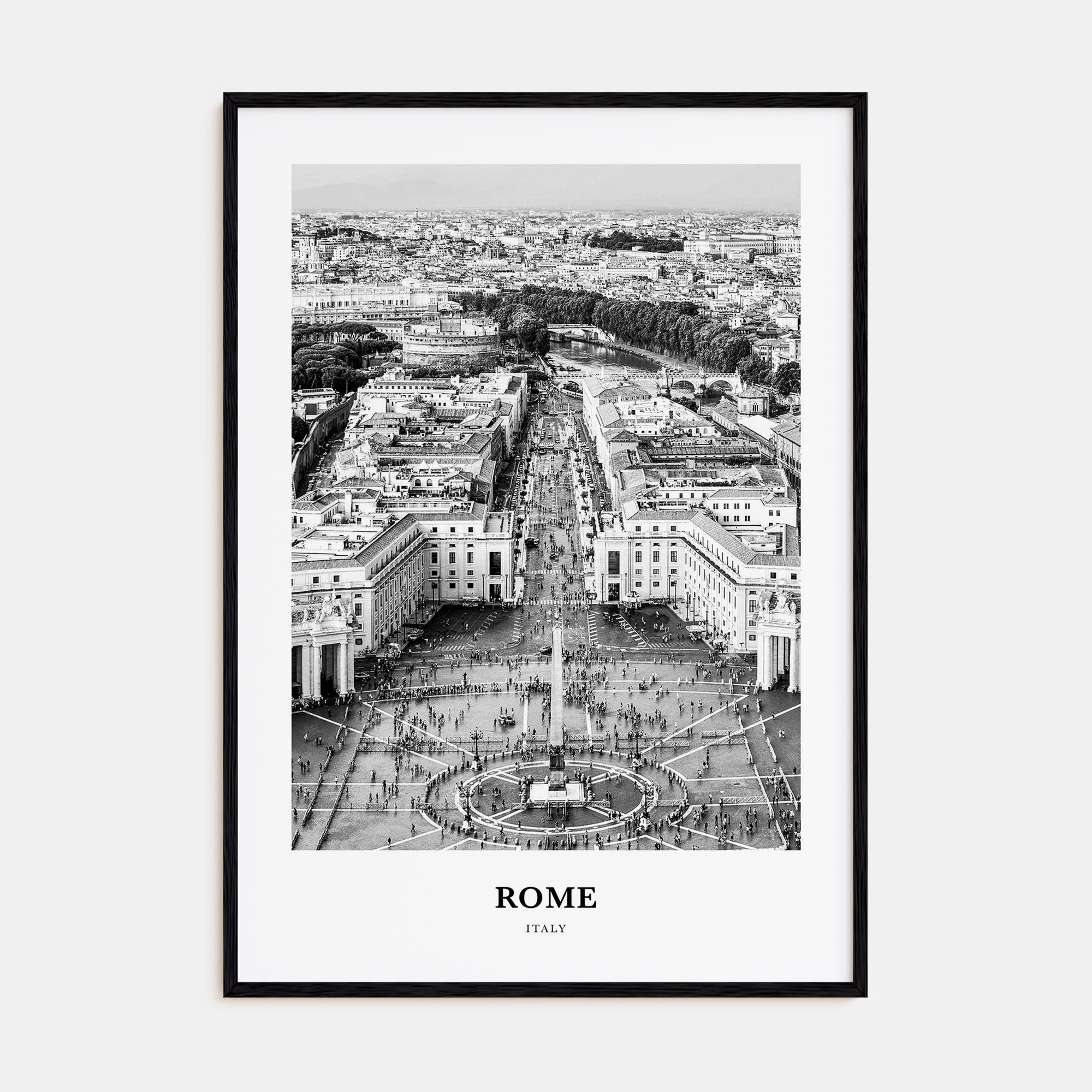 Rome Portrait B&W No 3 Poster