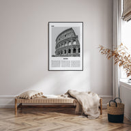Rome Travel B&W No 2 Poster