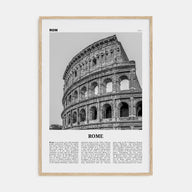 Rome Travel B&W No 2 Poster