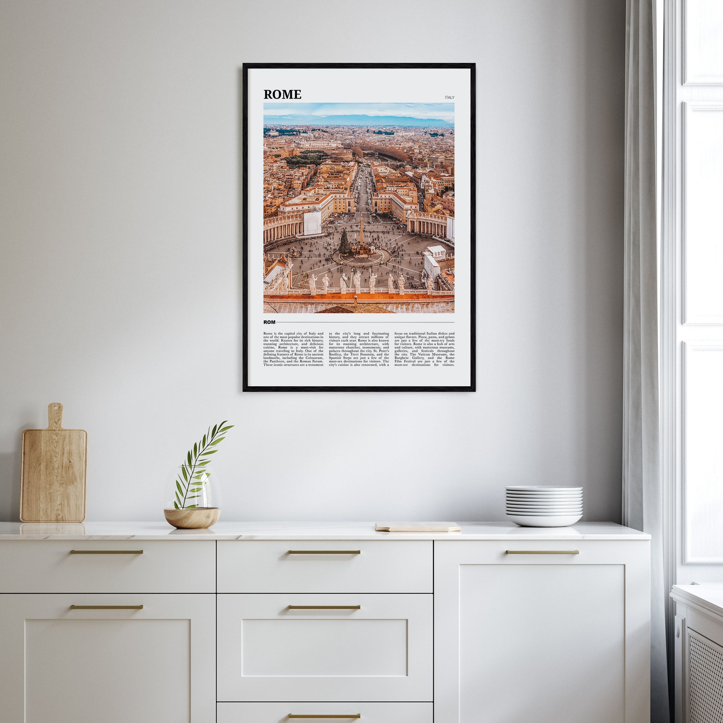 Rome Travel Color Poster