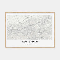Rotterdam Map Landscape Poster