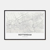Rotterdam Map Landscape Poster