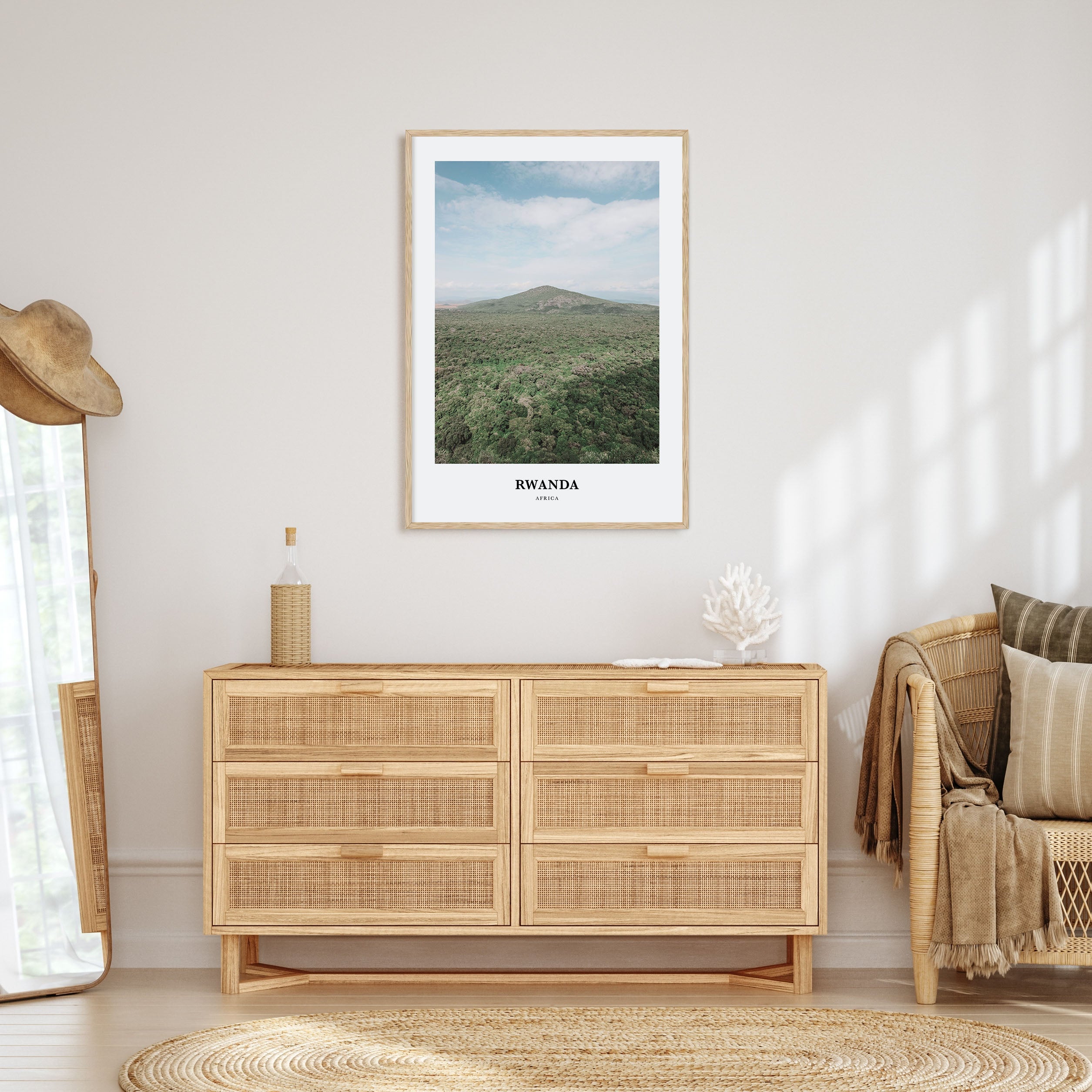 Rwanda Portrait Color Poster