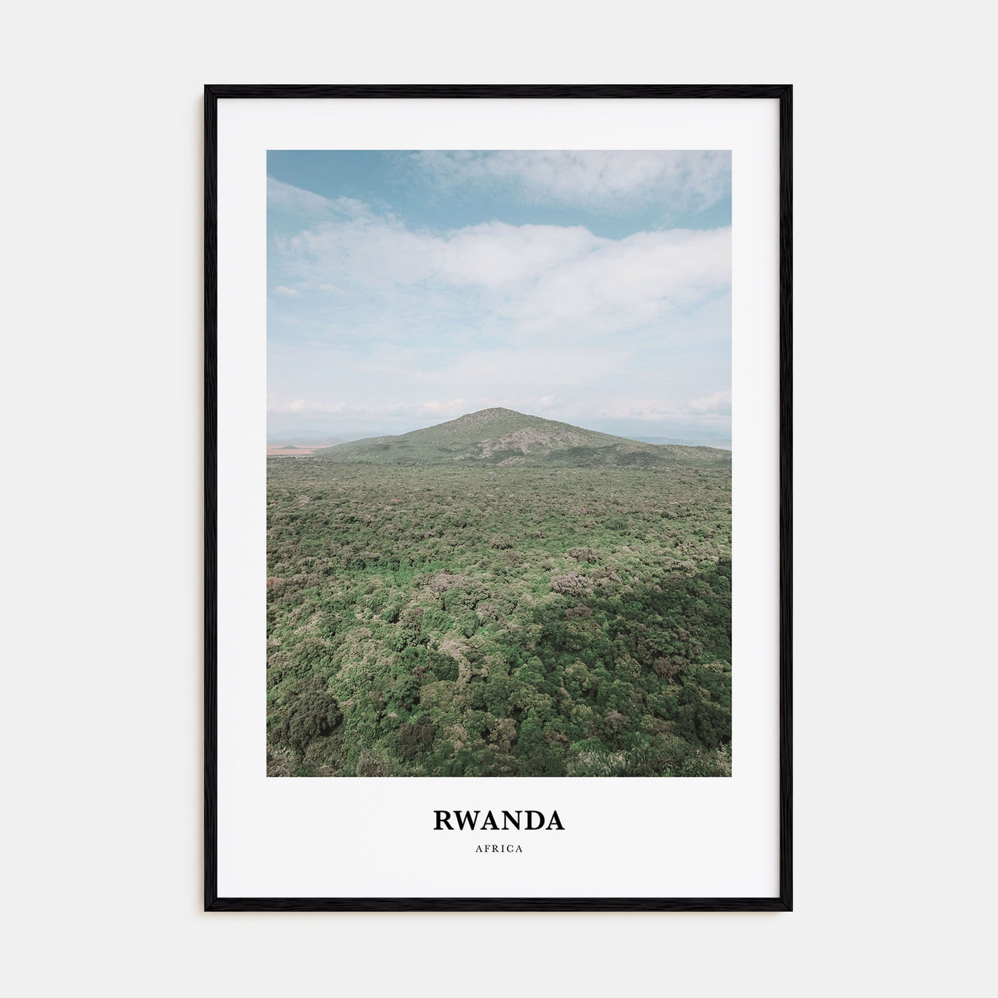 Rwanda Portrait Color Poster