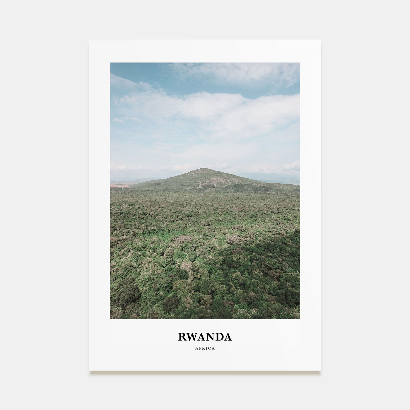 Rwanda Portrait Color Poster