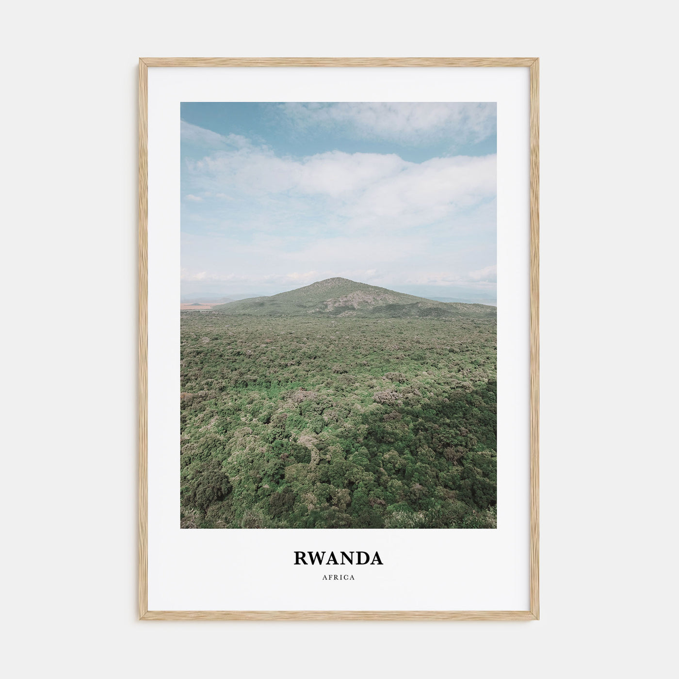 Rwanda Portrait Color Poster