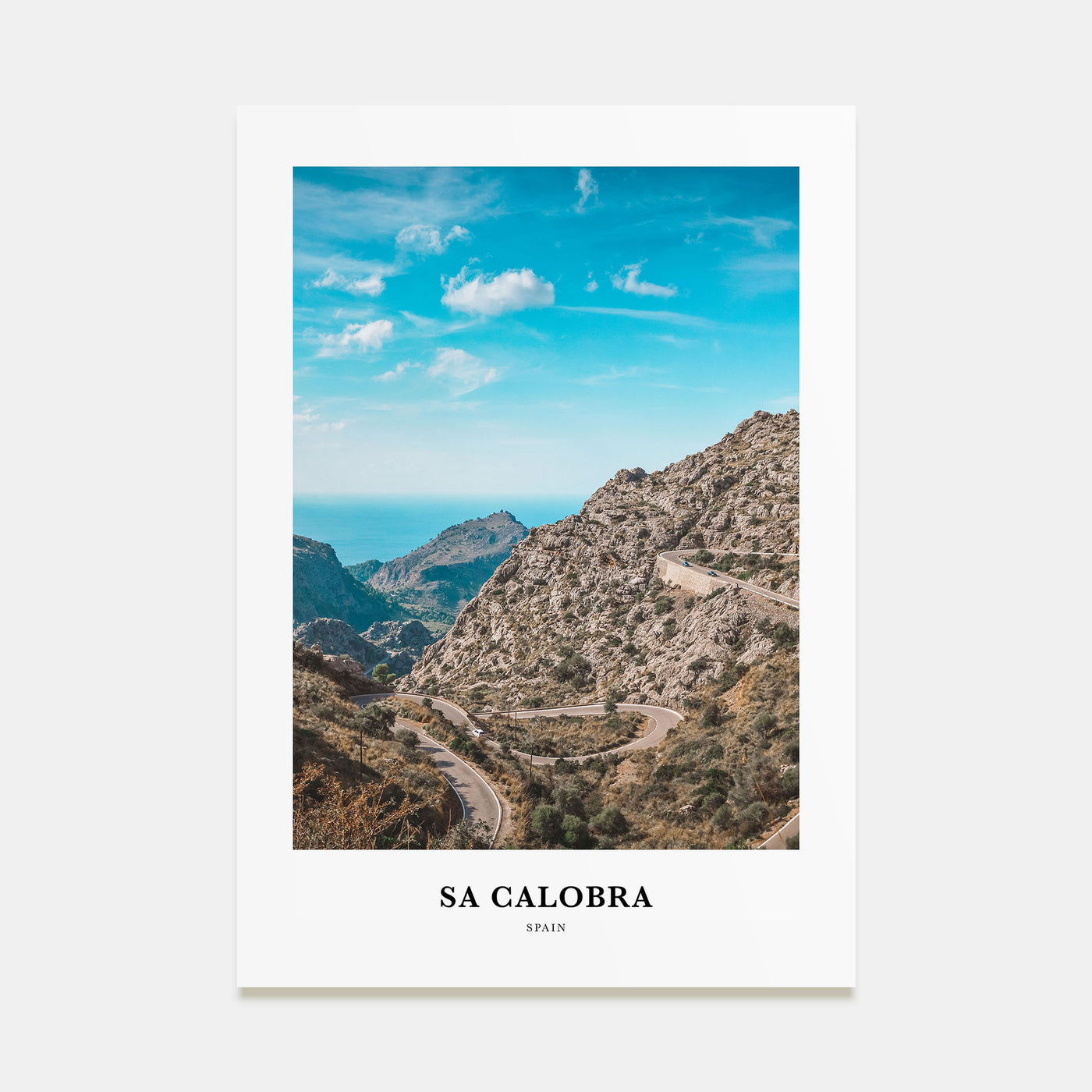 Sa Calobra Portrait Color Poster