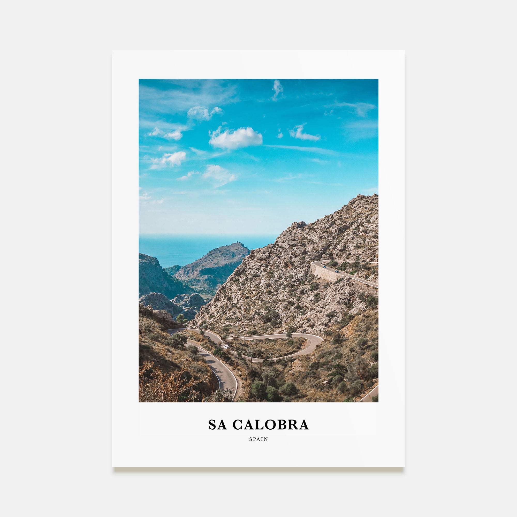 Sa Calobra Portrait Color Poster