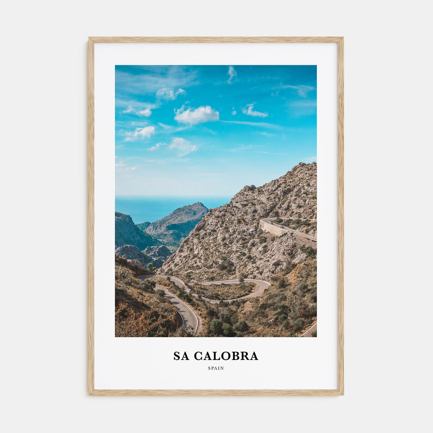 Sa Calobra Portrait Color Poster