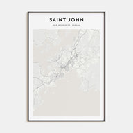 Saint John Map Portrait Poster