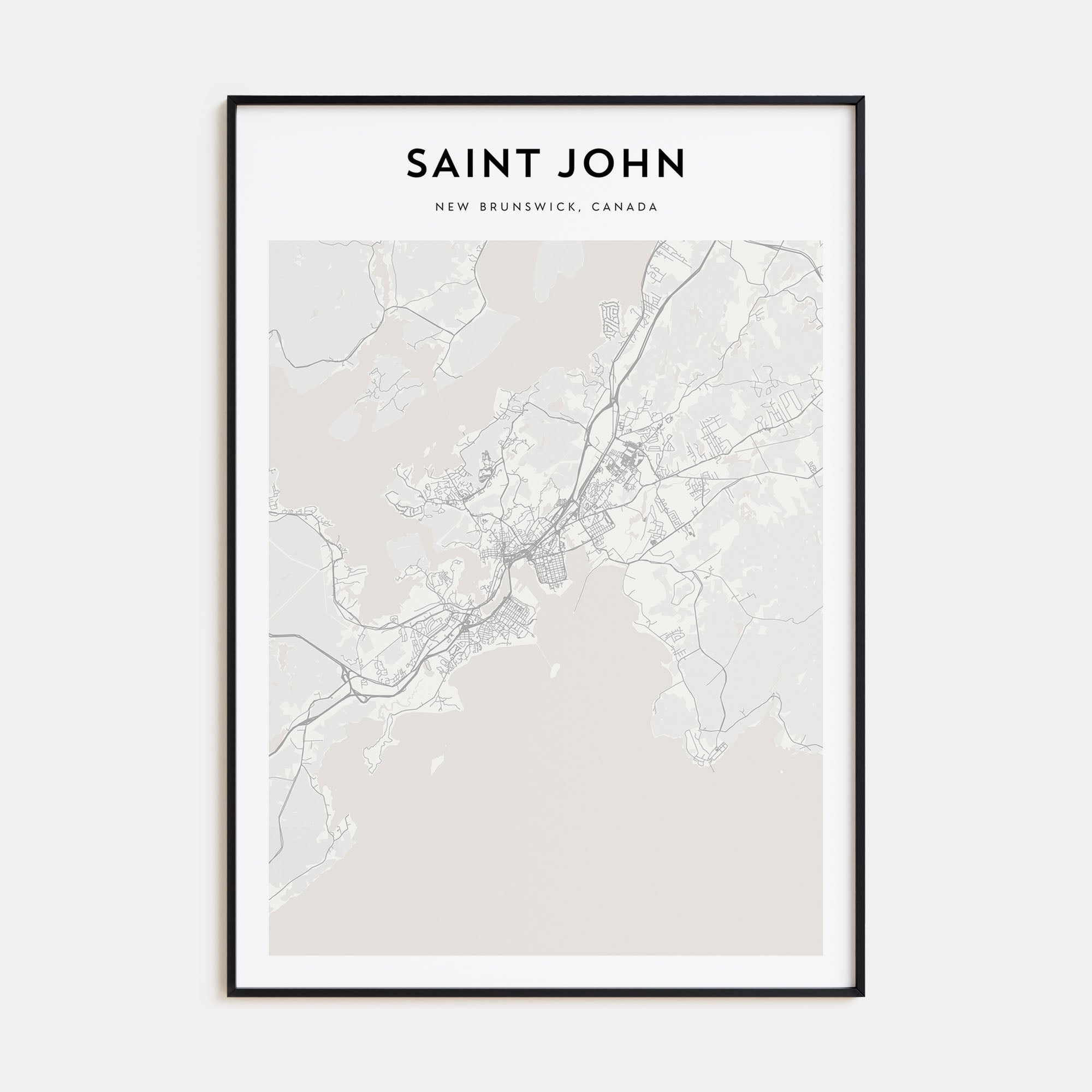 Saint John Map Portrait Poster