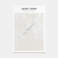 Saint John Map Portrait Poster