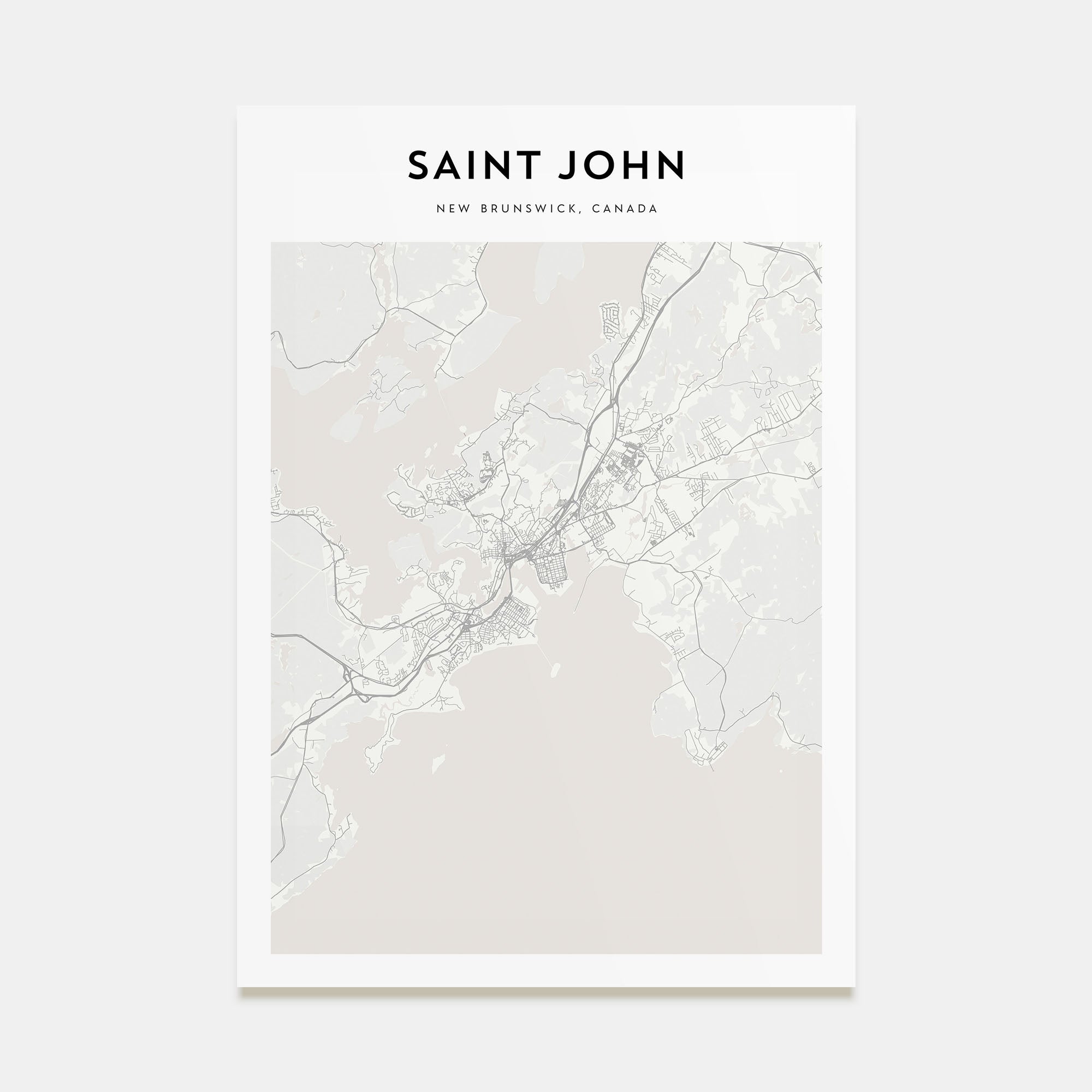 Saint John Map Portrait Poster