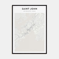Saint John Map Portrait Poster