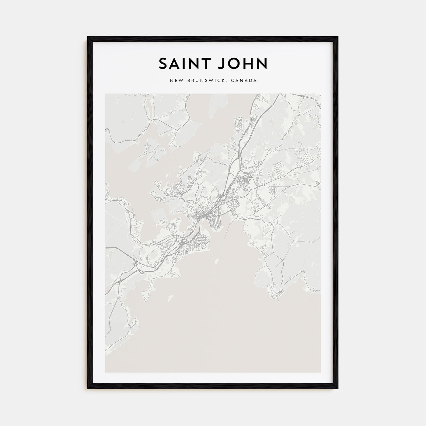 Saint John Map Portrait Poster
