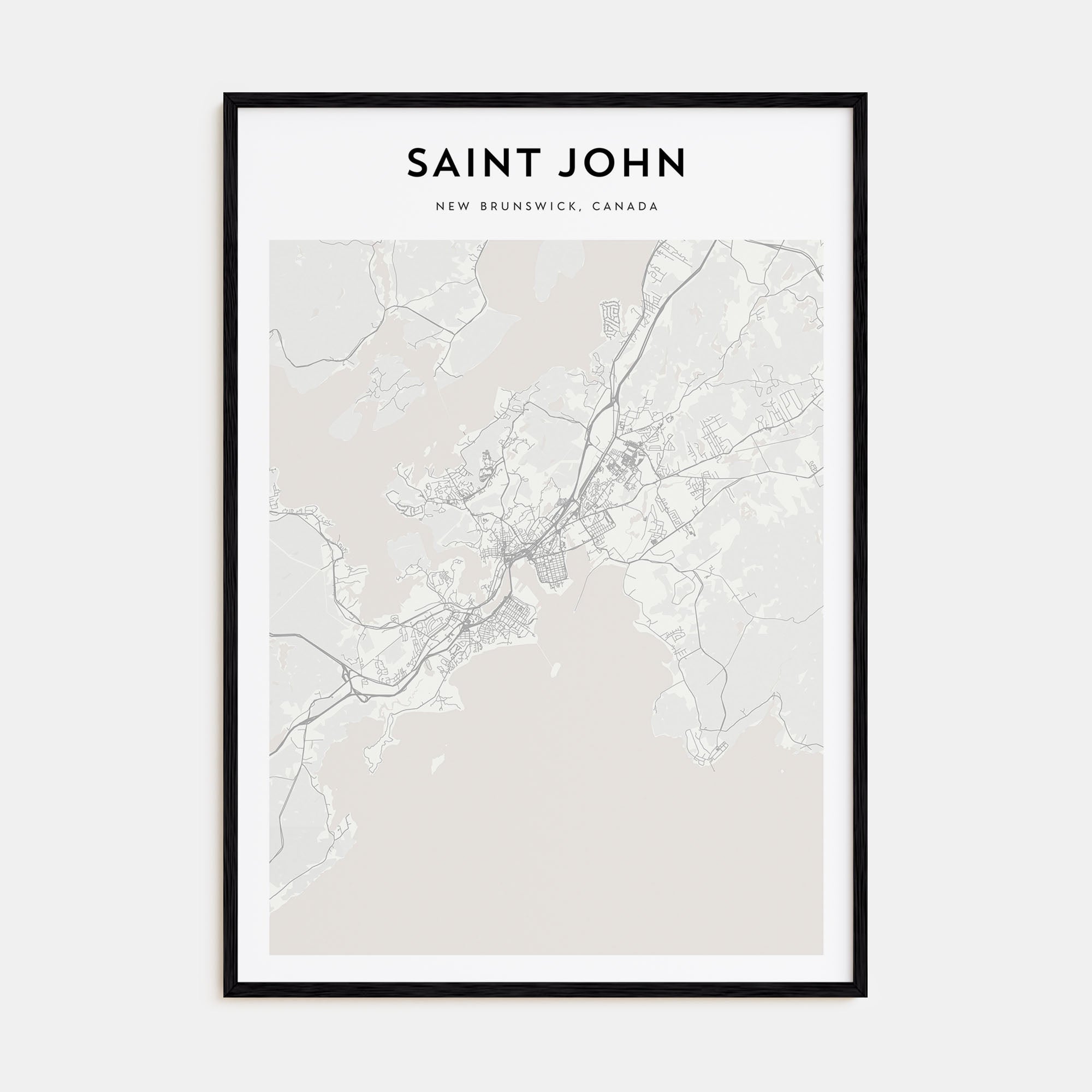 Saint John Map Portrait Poster