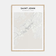 Saint John Map Portrait Poster