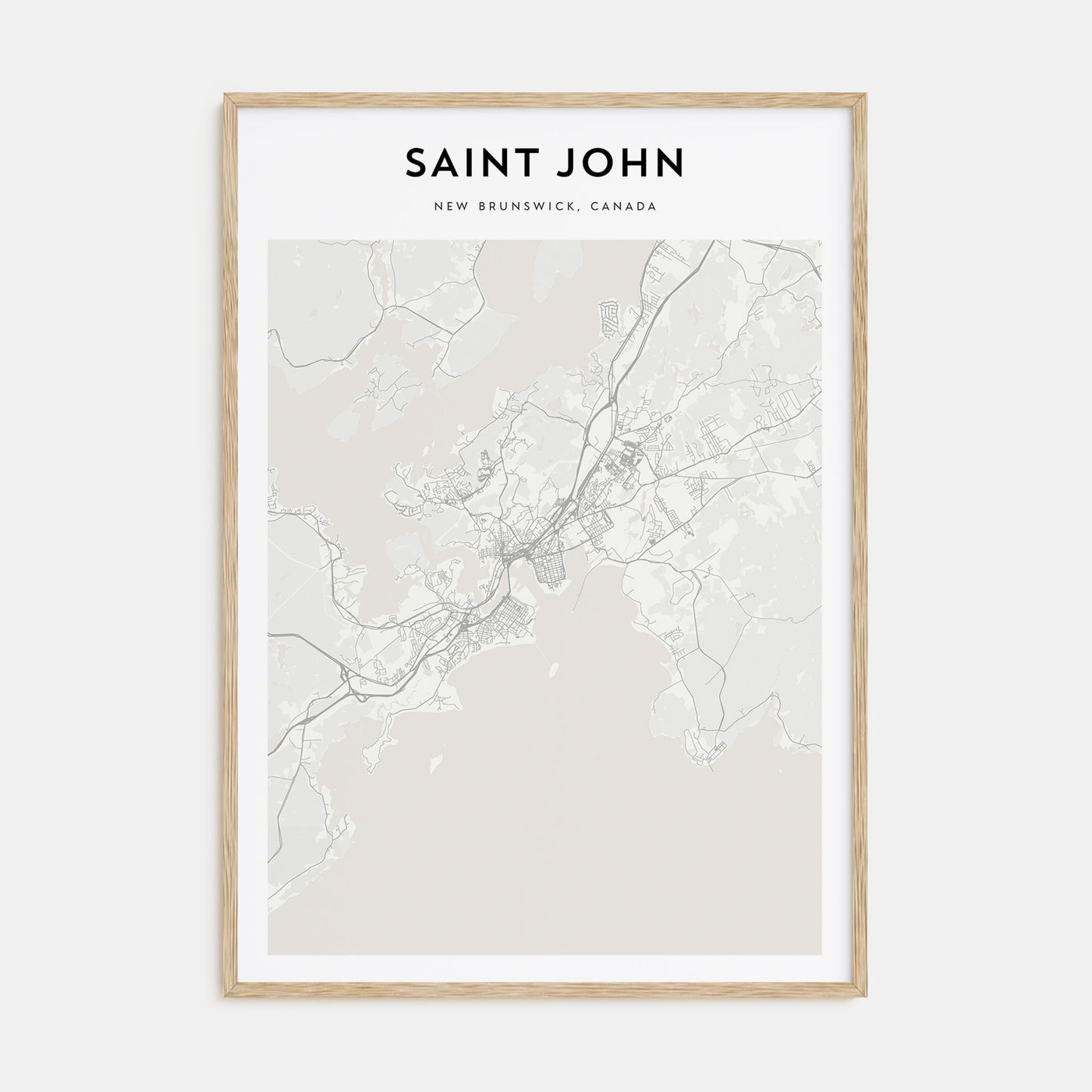 Saint John Map Portrait Poster