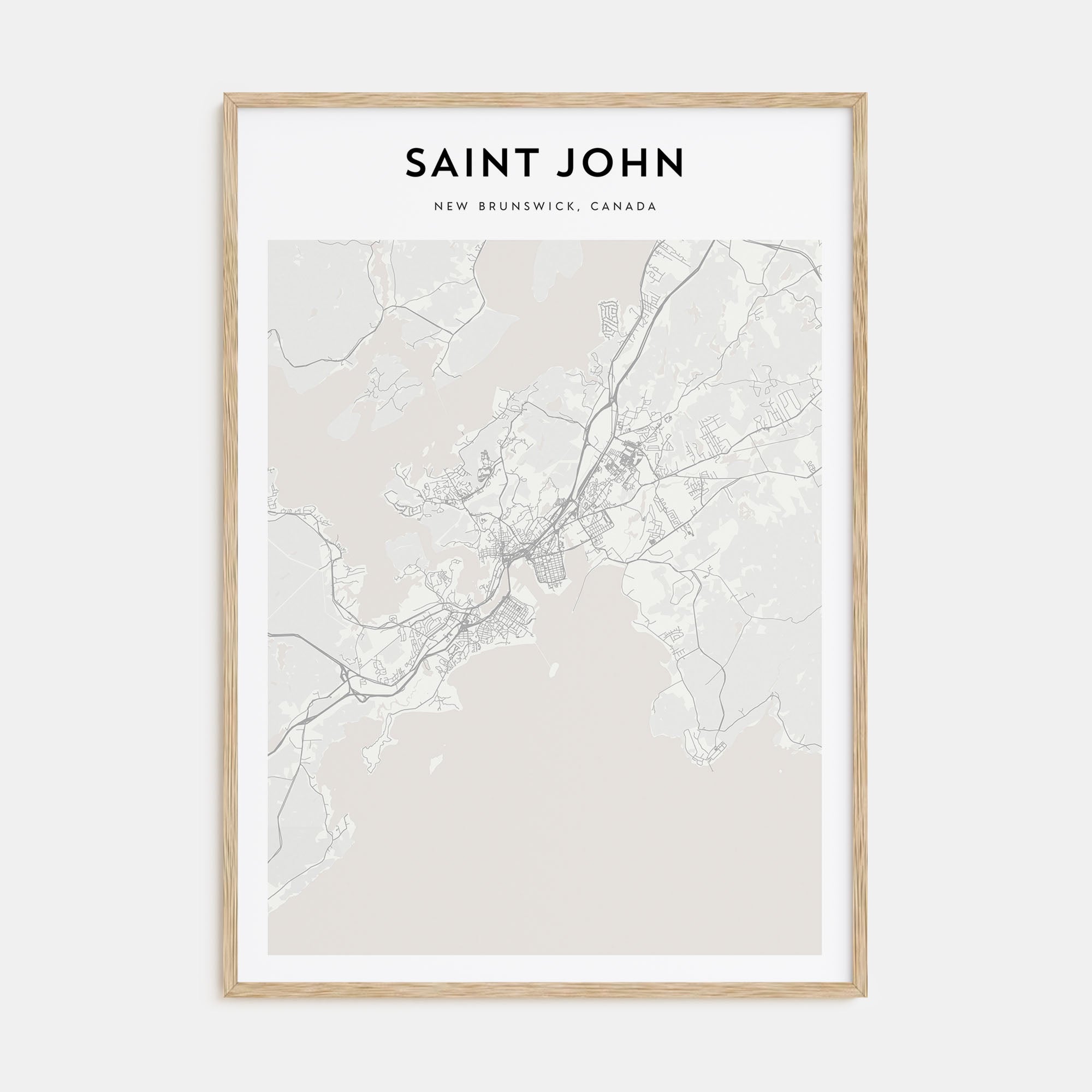 Saint John Map Portrait Poster