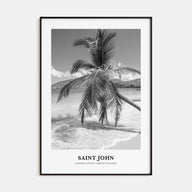 Saint John Portrait B&W Poster