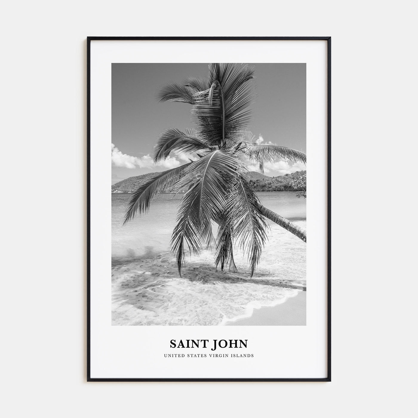 Saint John Portrait B&W Poster