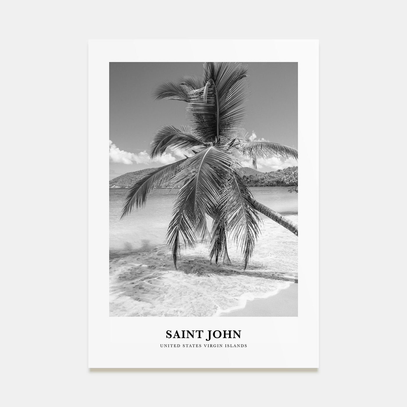 Saint John Portrait B&W Poster