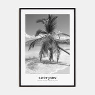 Saint John Portrait B&W Poster