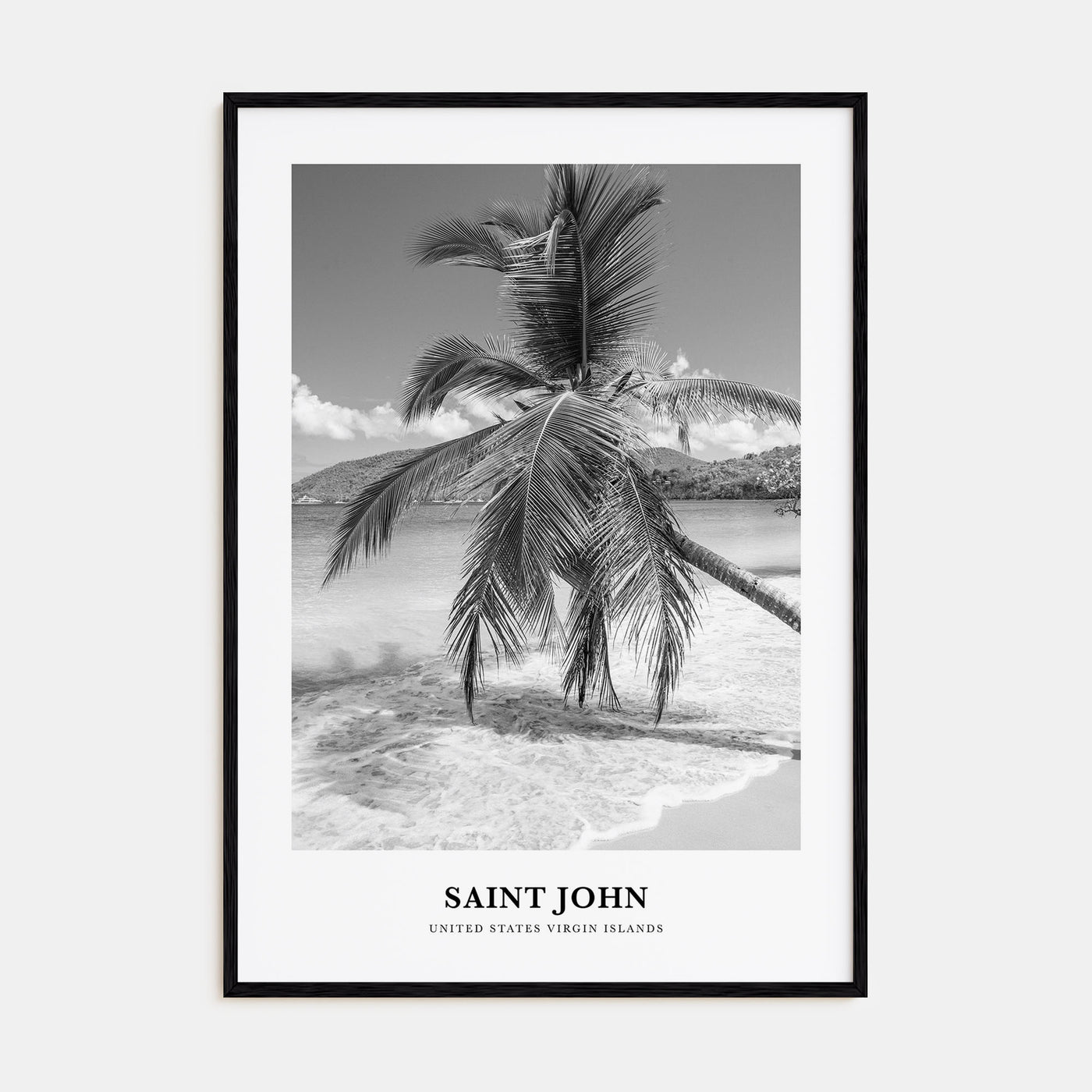 Saint John Portrait B&W Poster