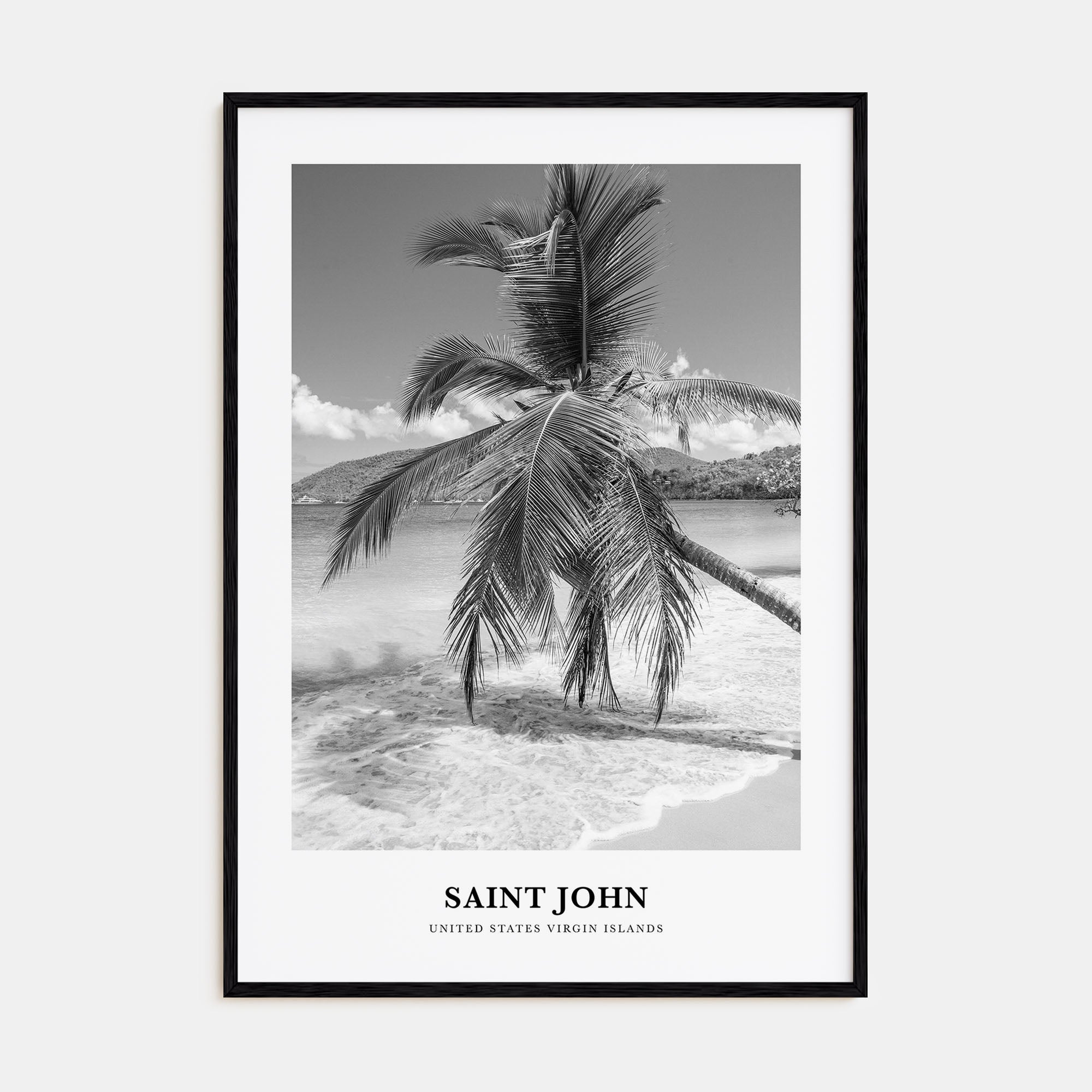 Saint John Portrait B&W Poster