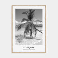 Saint John Portrait B&W Poster