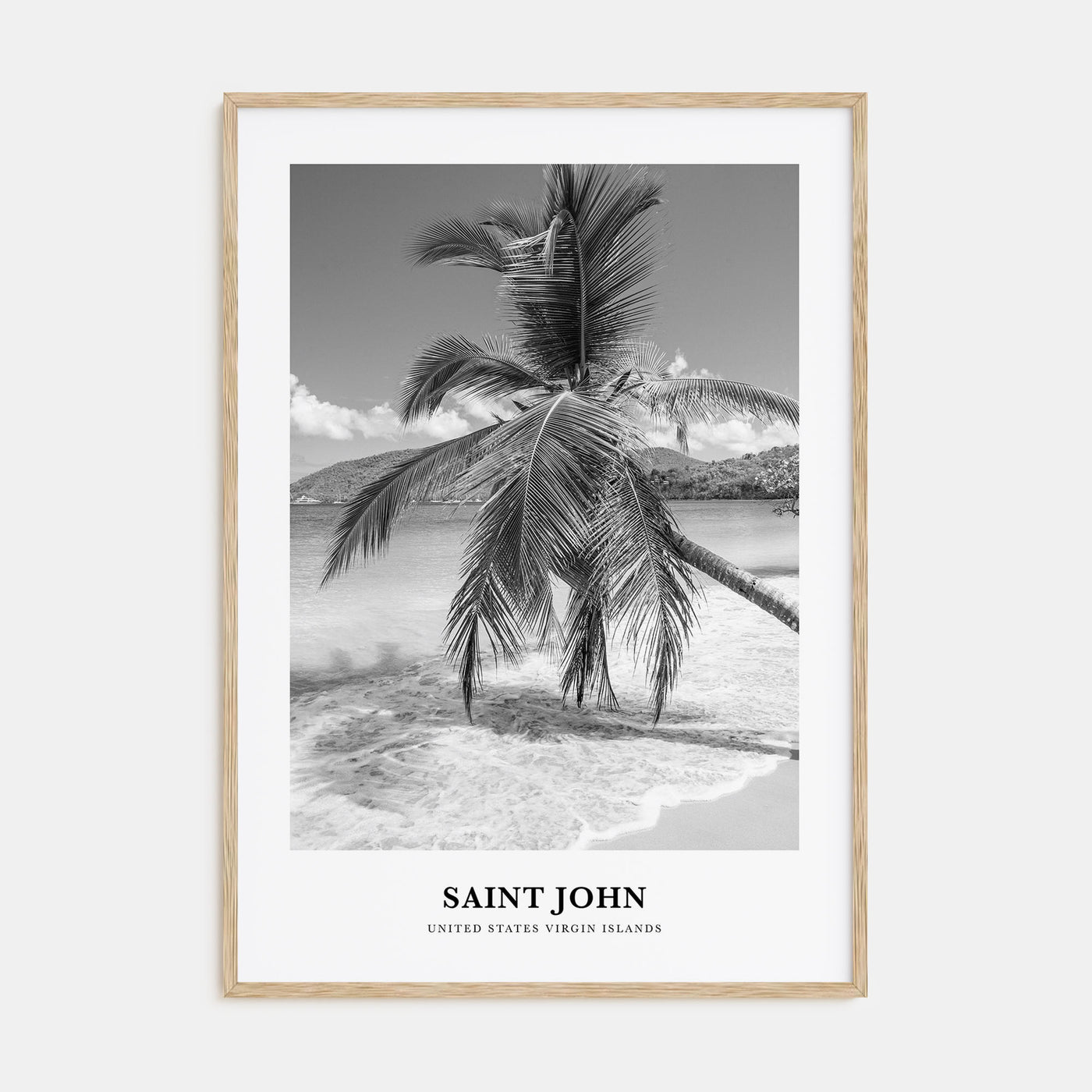 Saint John Portrait B&W Poster