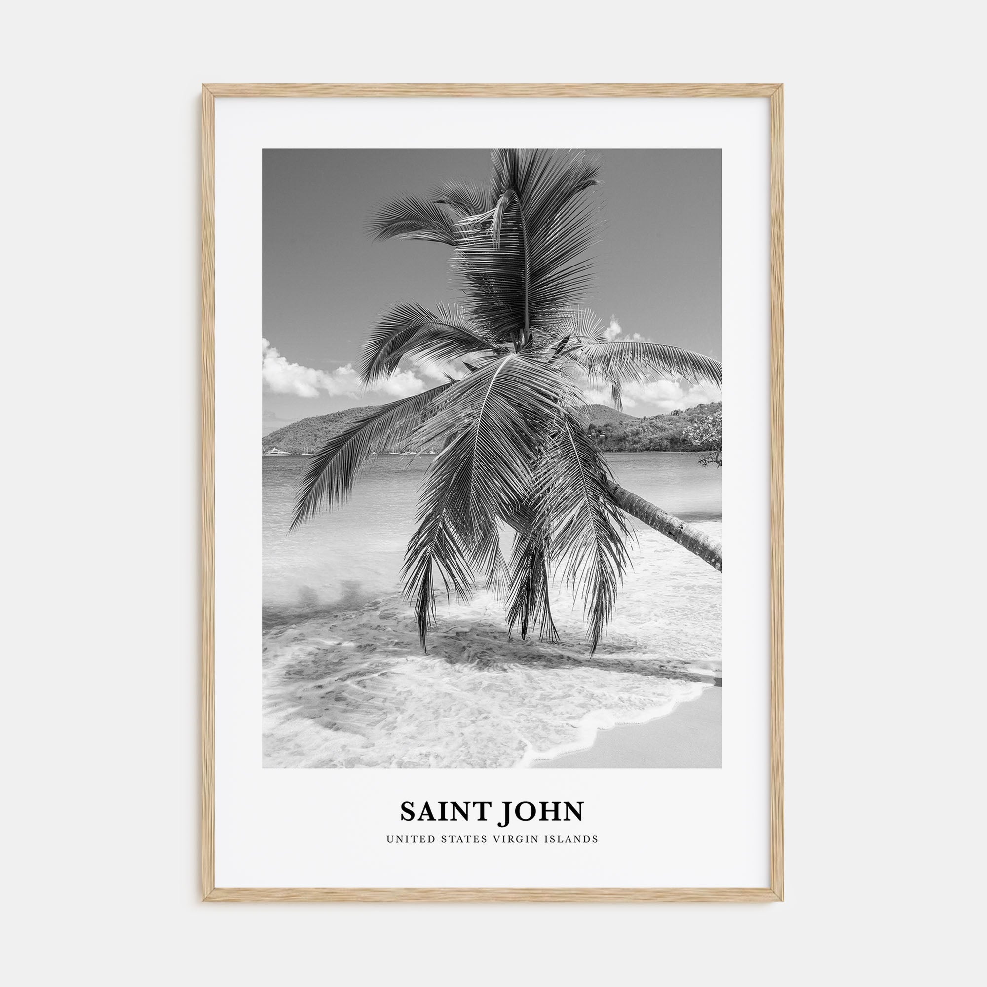 Saint John Portrait B&W Poster