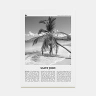 Saint John Travel B&W Poster