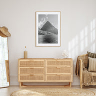 Saint Lucia Photo B&W Poster